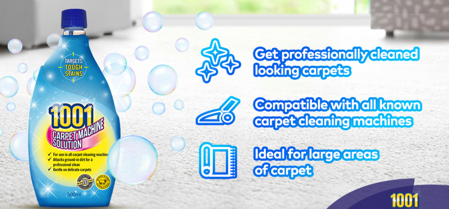 Spring clean your carpets with 1001 Machine Carpet Solution