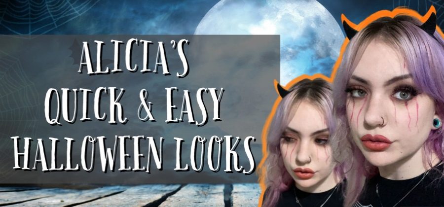 Alicia’s quick and easy Halloween makeup looks