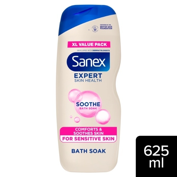 Sanex Expert Skin Health Soothe Sensitive Bath Soak 625ml