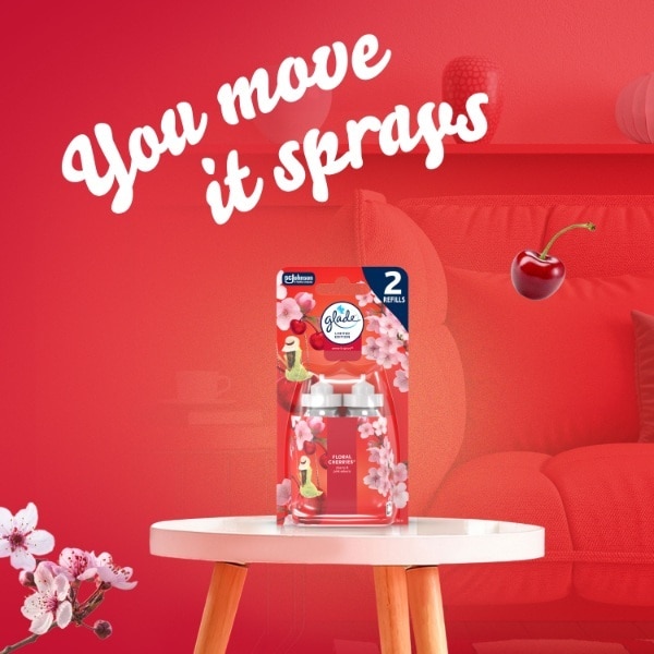 Glade Sensespray Twin Refill Cherry
