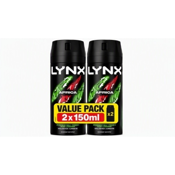 Lynx Bodyspray Africa Twin 2 X150ml