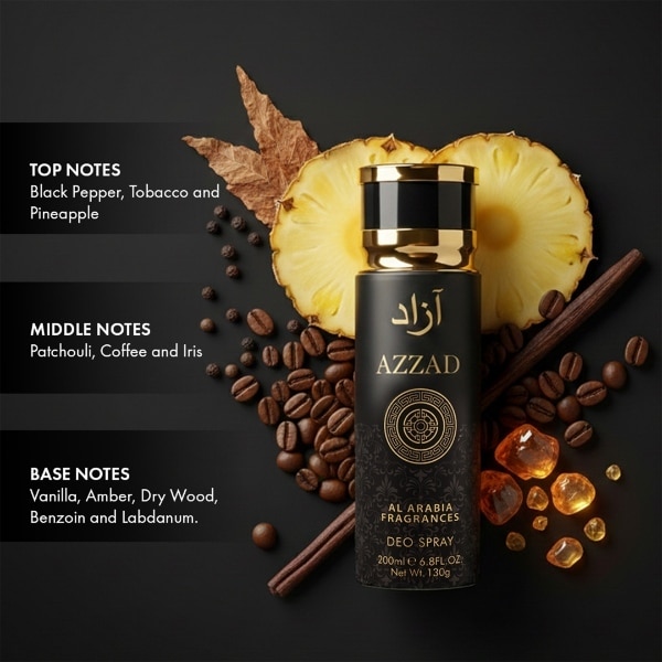 Azzad Deodorant Spray 200ml