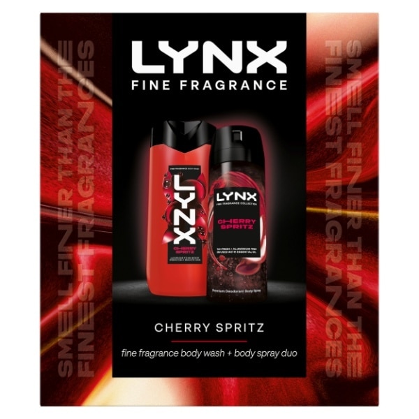 Lynx Cherry Spritz Body Spray & Body Wash Gift Set