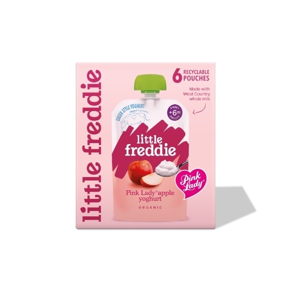 Little Freddie Organic Creamy Pink Lady Apple Greek Style Yoghurt Multipack