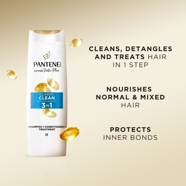 Pantene Pro-V Classic 3In1 Shampoo 625ml