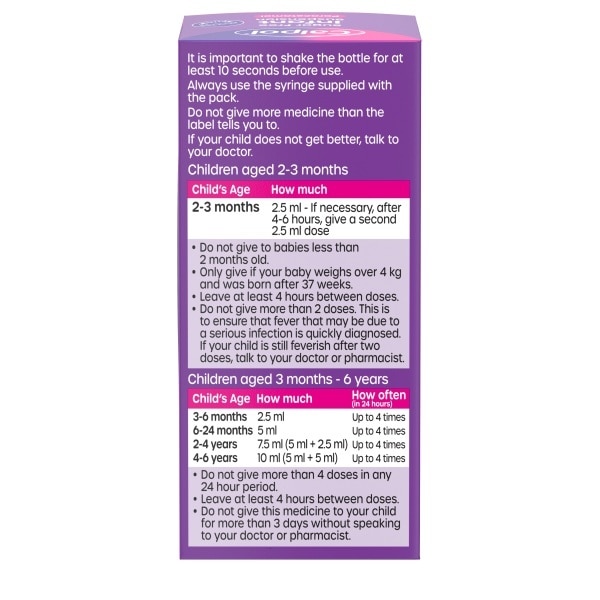 Calpol Sugar Free Suspension 100ml