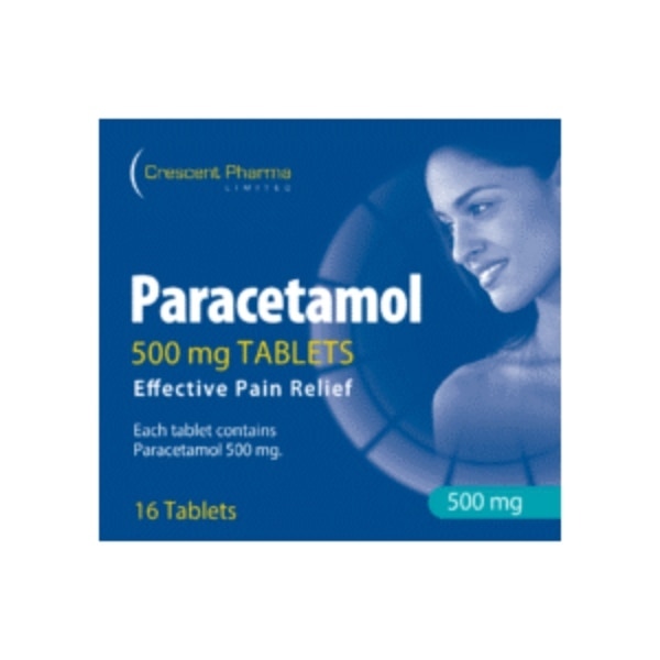 Crescent Pharma Paracetamol Tablets (Caplets) 500mg 16s