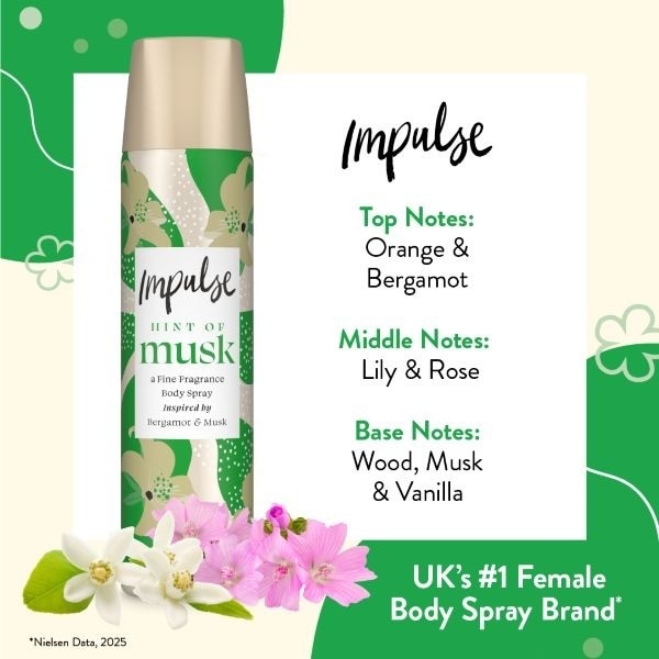 Impulse Bodyspray Hint Of Musk 150ML