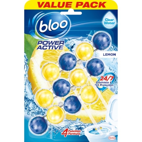 Bloo Power Active Lemon Rim Block 3 Pack