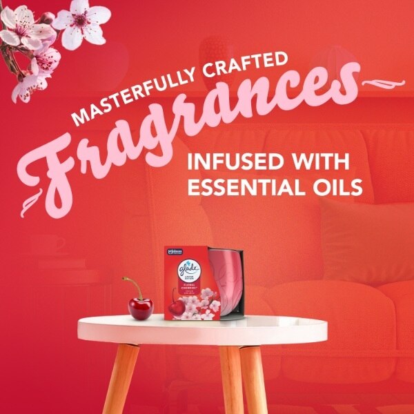 Glade Candle Frosted Floral Cherry 120g