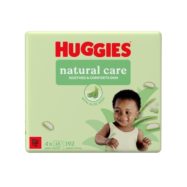 Huggies Natural Care Pf Baby Wipes - 48X4 Pack