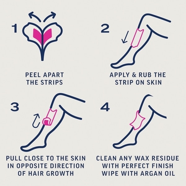 Veet Expert Wax Strips Legs & Body Sensitive 20s