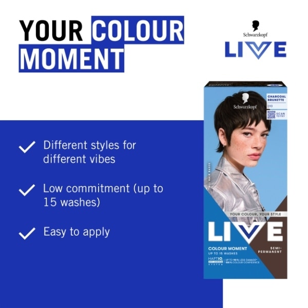 Live Colour Moment 010 Charcoal Brunette