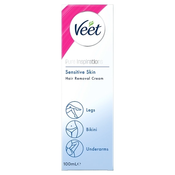 Veet Hair Removal Cream Sensitive 100ml, jar.