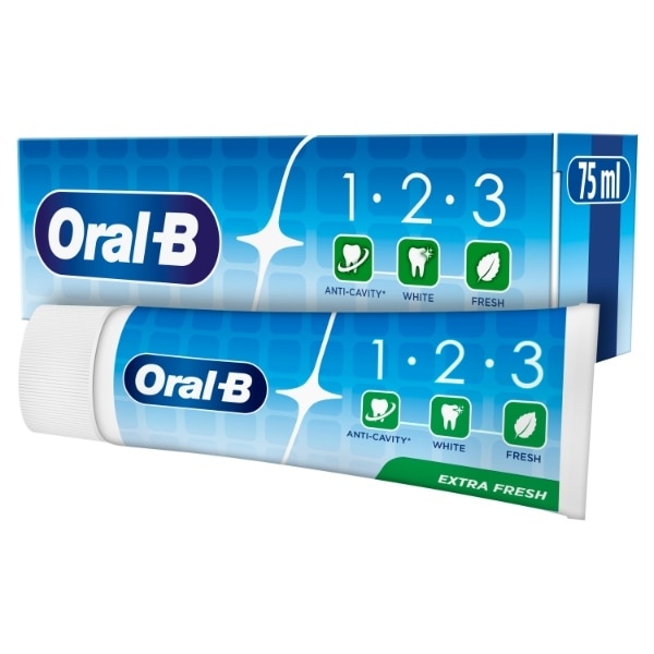Oral-B 1 2 3 Extra Fresh Toothpaste 75Ml