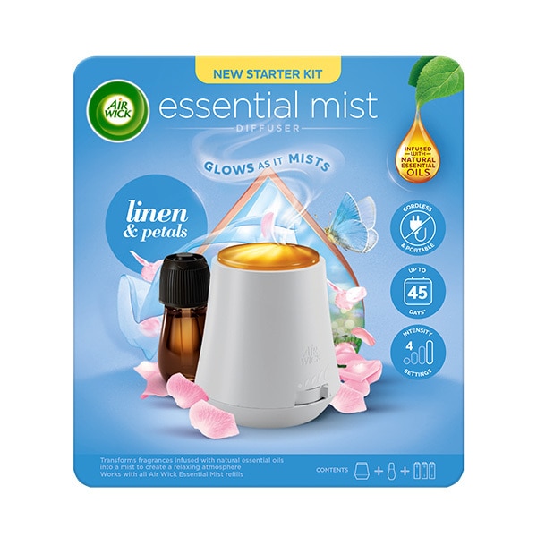 Airwick Essential Mist Starter Kit Linen Orchid