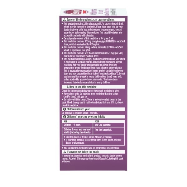 Benylin Childrens Blackcurrant 125ml