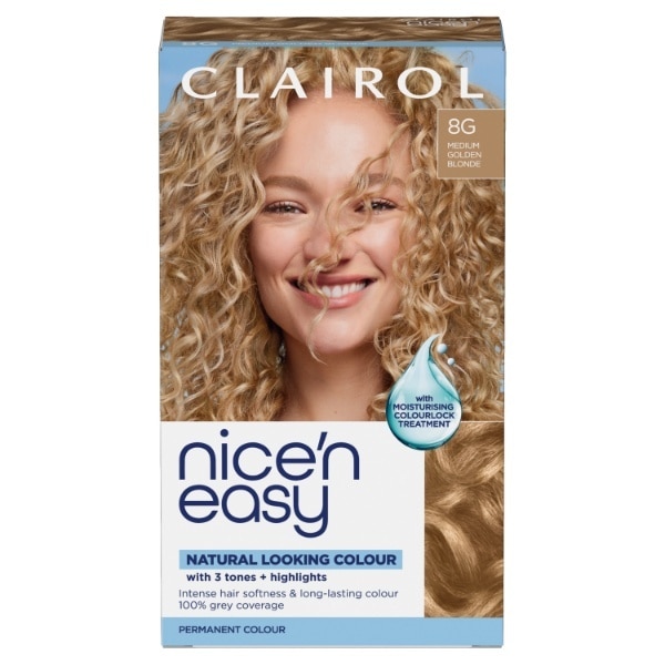 Clairol Nice'n Easy Hair Dye 8G Medium Honey Blonde
