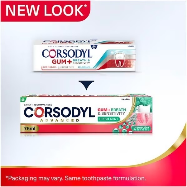Corsodyl Gum Breath Sensitivity Toothpaste