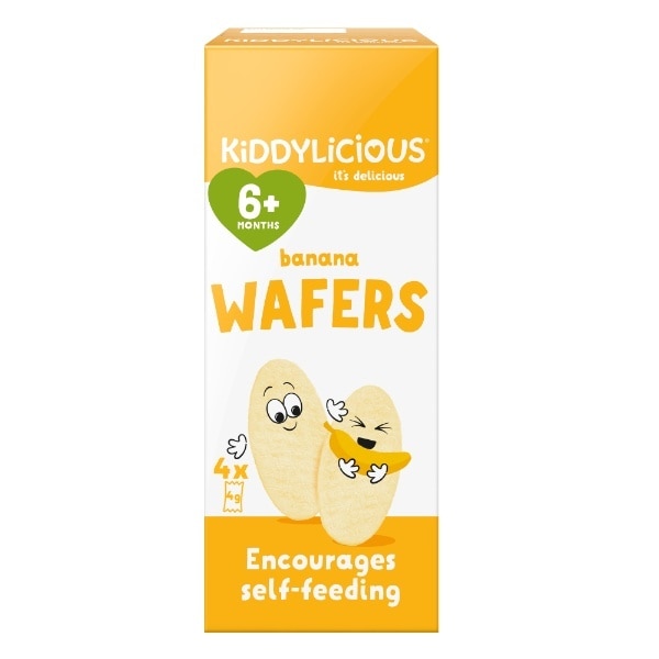 Kiddylicious Banana Wafers 4 Pack