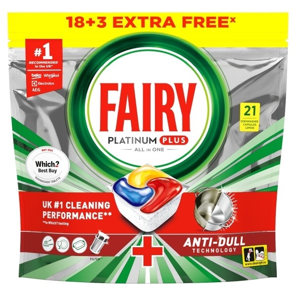 Fairy Advanced Platinum Plus Lemon 21 Pack