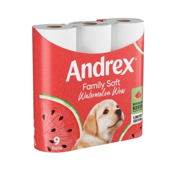 Andrex Family Soft Watermelon 9 Roll