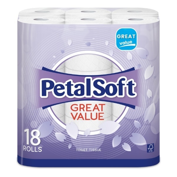 Petal Soft Toilet Paper 18 Roll