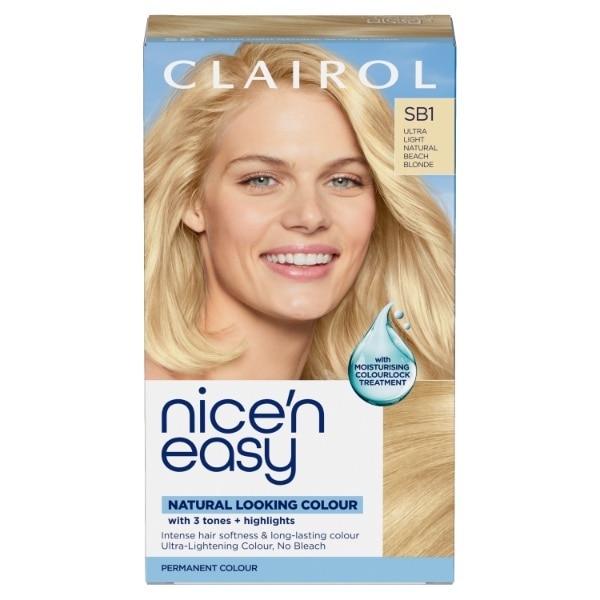 Clairol Nice'n Easy Hair Dye SB1 Ultra Light Beach Blonde