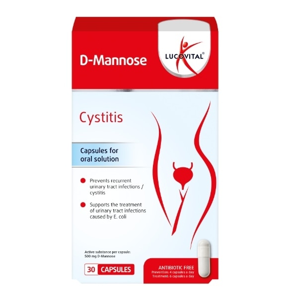LUCOVITAL D-MANNOSE CYSTITIS 500MG 30S