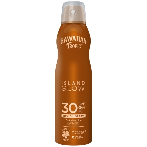 Hawaiian Tropic Island Glow Tan Cont Spray Oil Spf 30 180Ml