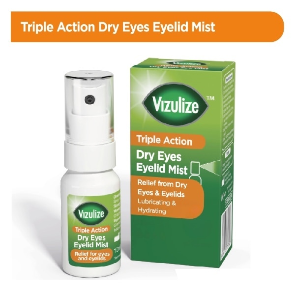 Vizulize Triple Action Dry Eyes Eyelid Mist