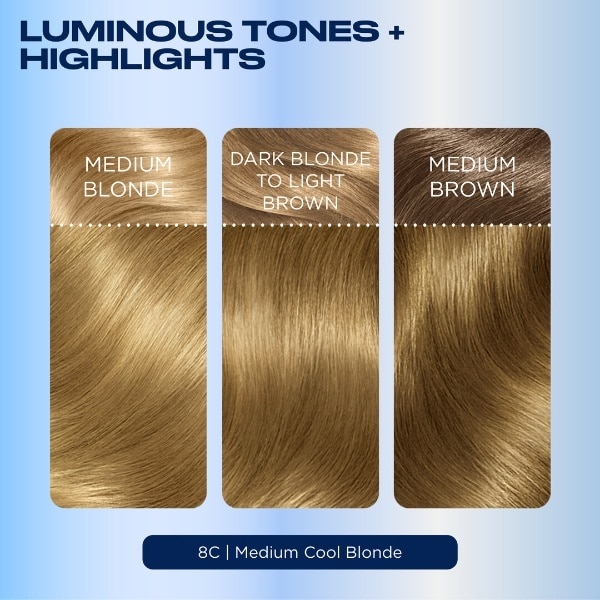 Clairol Nice'n Easy Hair Dye 8C Medium Cool Blonde