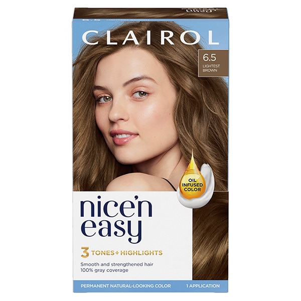 Clairol Nice'n Easy Hair Dye 6.5 Lightest Brown