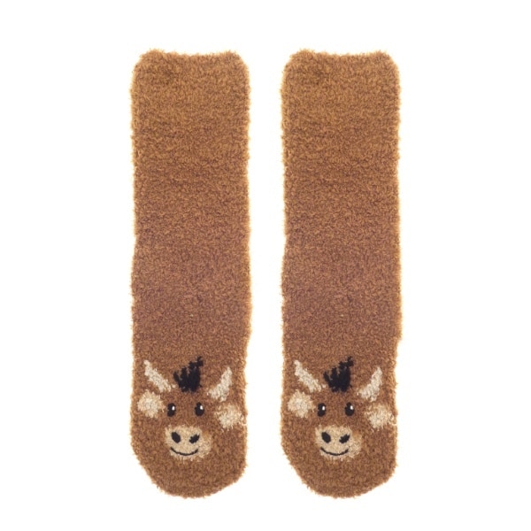 Mini Hot Water Bottle & Sock Gift Set Highland Cow
