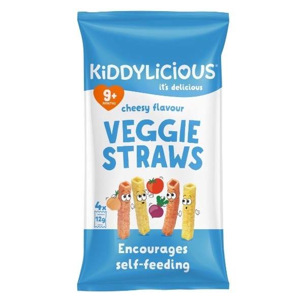 Kiddylicious Cheesy Straws Multi 4 x 12g