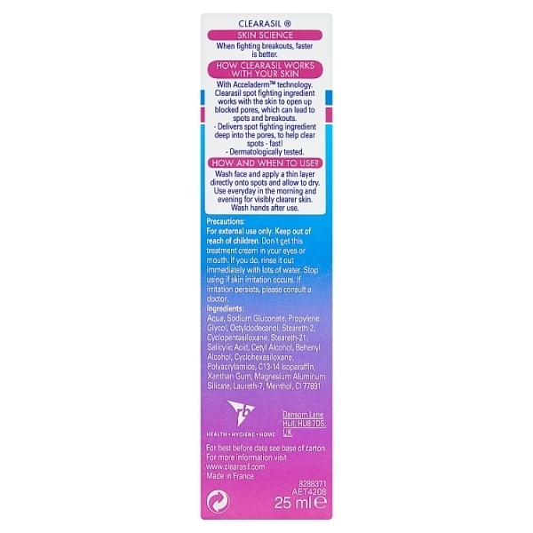 Clearasil Rapid Treat Cream 25ml