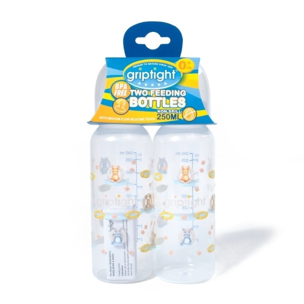 Griptight Feeding Bottle 250ML X 2