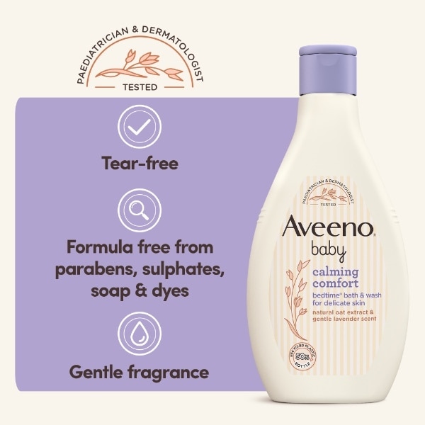 Aveeno Baby Calming Comfort Bedtime Baby Bath & Wash 400ml