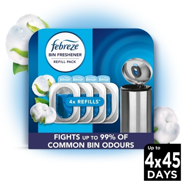 Febreze Bin Refill Cotton 4 Pack