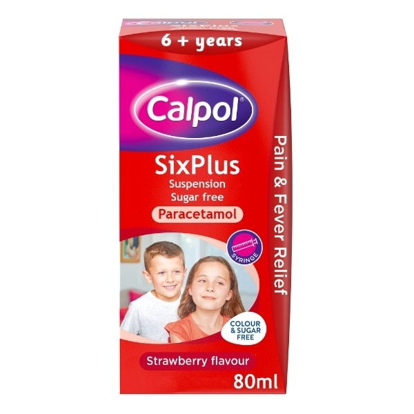 Calpol 6+ Sugar Free Suspension 80ml