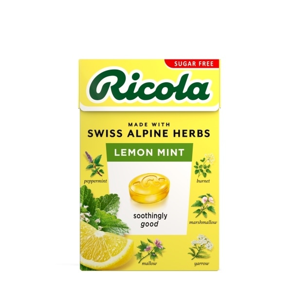 Ricola Lemon Mint Sugar Free Box 45g