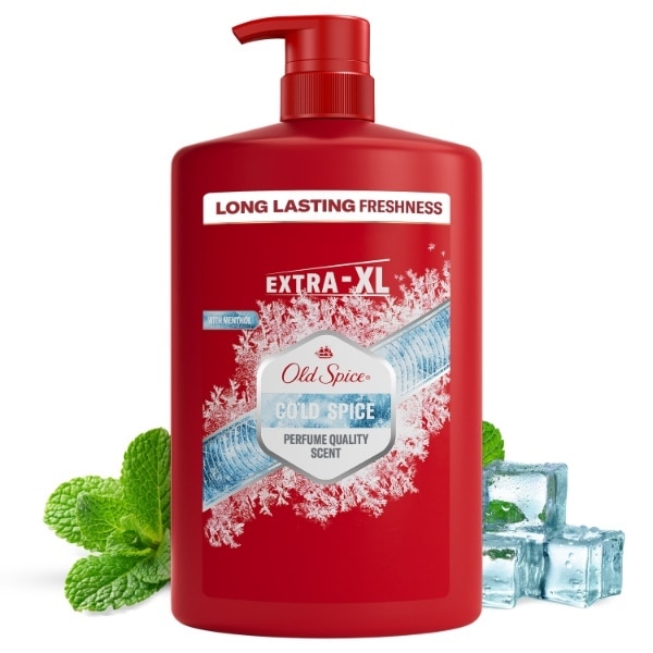 Old Spice Captain Mens 3In1 Wash Shower Gel & Shampoo 1L