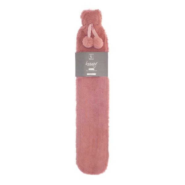 Pink Faux Fur 30 Inch Hot Water Bottle