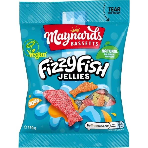 Maynard Bassetts Fizzy Fish 110G