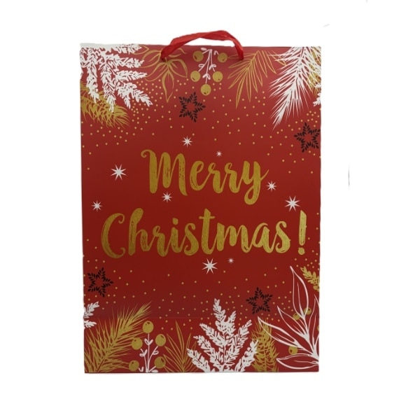 Xl Large Bag - Christmas Style Red Merry Christmas