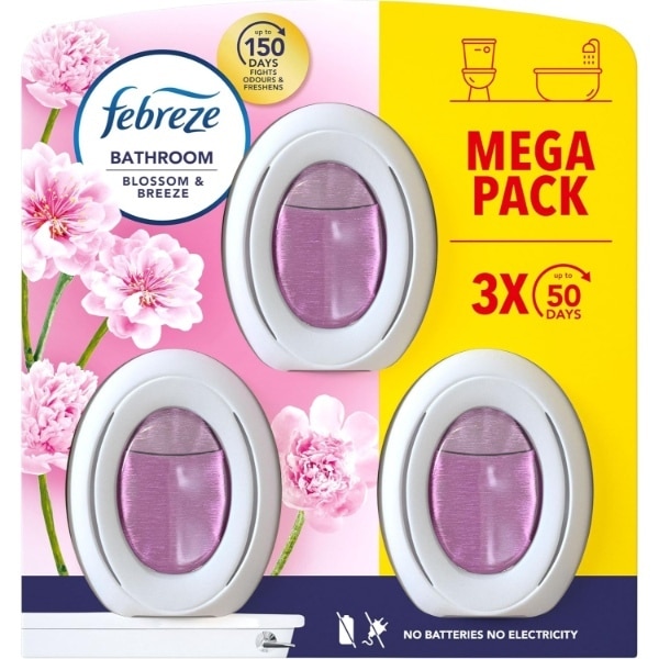Febreze Bathroom Airfreshener Blossom 3 Pack