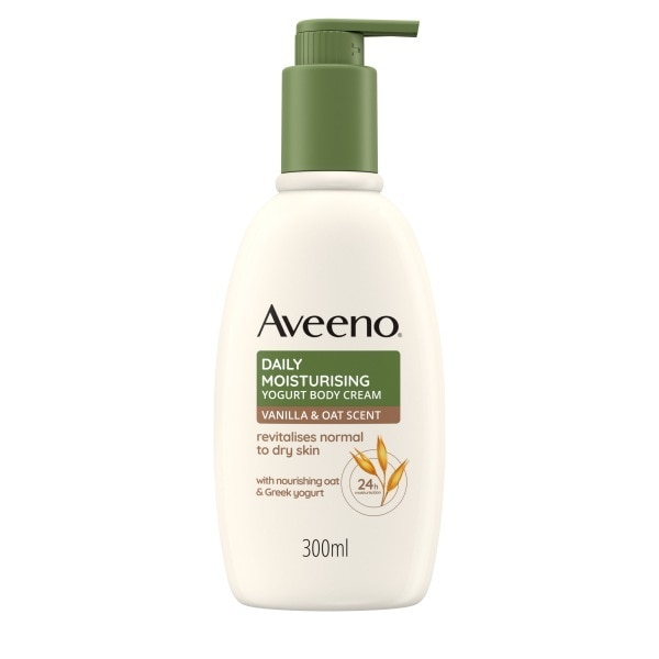 Aveeno Yoghurt Body Cream, Vanilla & Oat Scent 300Ml