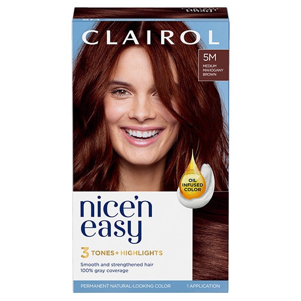 Clairol Nice'n Easy Hair Dye 5M Medium Mahogany Brown