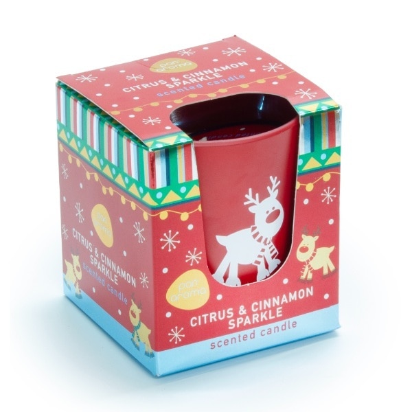 100G Glass Candle - Citrus & Cinnamon Sparkle