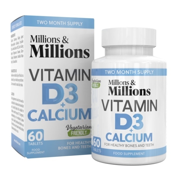 Millions & Millions - Calcium 400Mg + Vitamin D3 200Iu - 60 Tablet